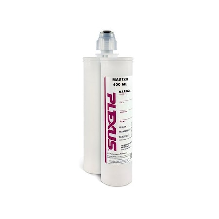 Plexus advanced direct-to-metal, low halogen two-part methacrylate structural adhesive. MA8120